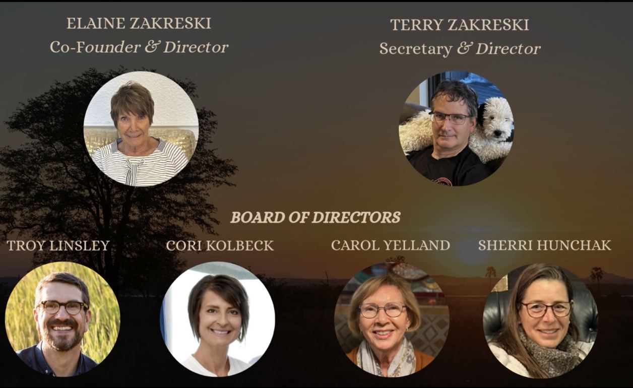 Board of Directors: Elaine Zakreski, Terry Zakreski, Troy Linsley, Cori Kolbeck, Carol Yelland, Sherri Hunchak
